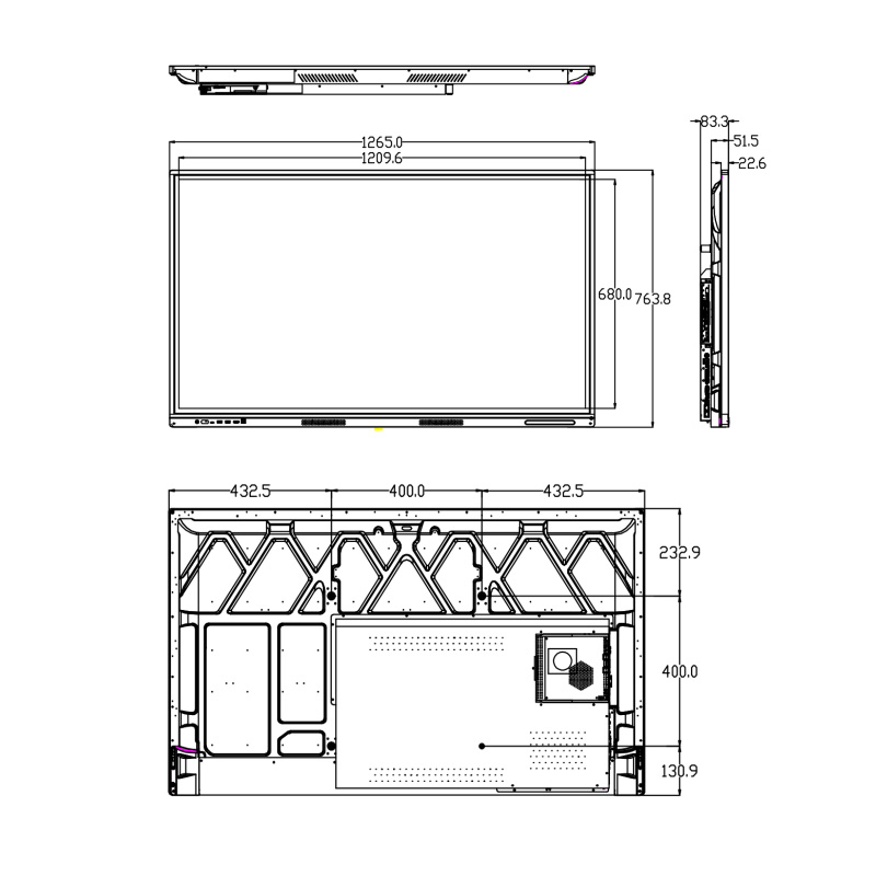 55寸教学一体机-H1款（双系统win7,10,android11）-i3,i5,i7-尺寸图.jpg